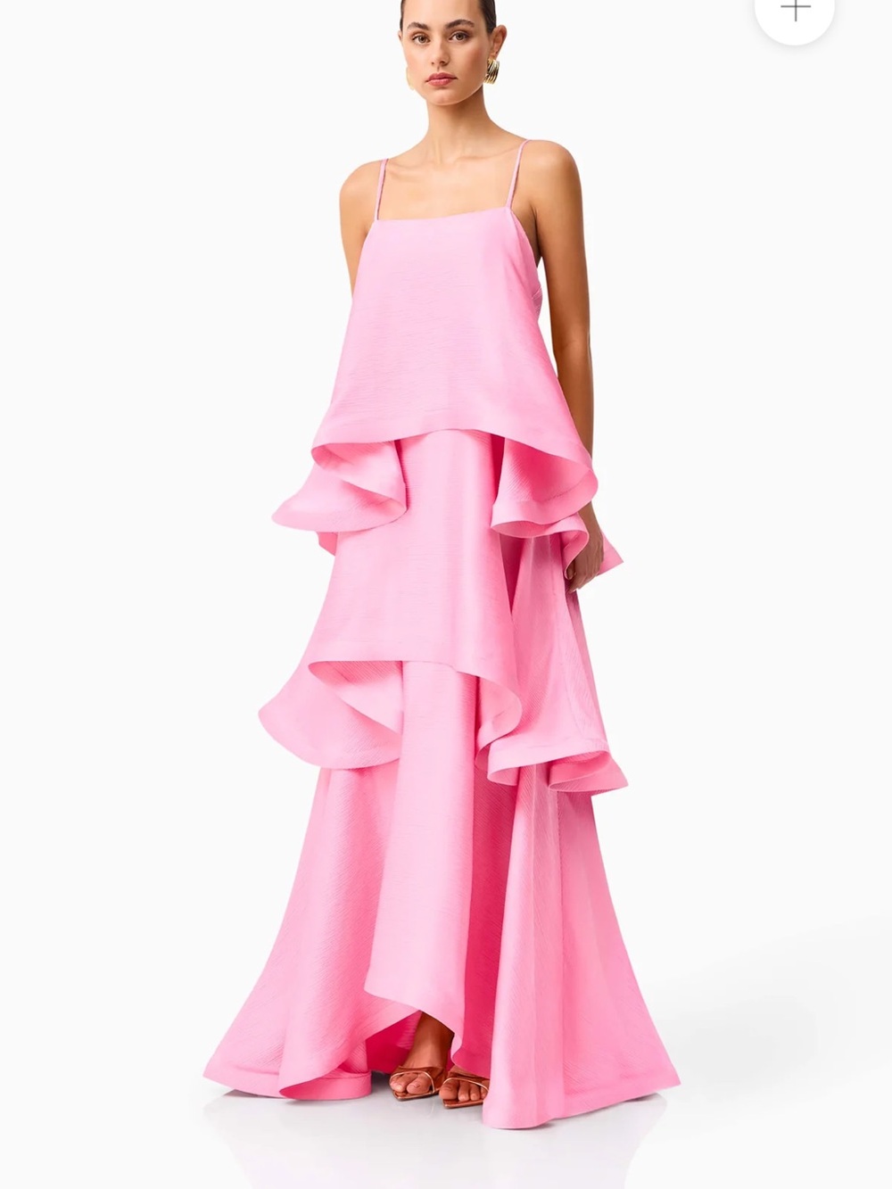 Tilly Pink Tiered Ruffle Maxi Dress - Picture 4 of 11